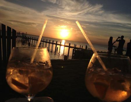 Sunset view from a Duck, North Carolina rental home
