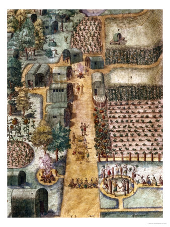 native-american-village-john-white