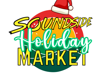 Soundside Holiday Market Logo with Santa hat.