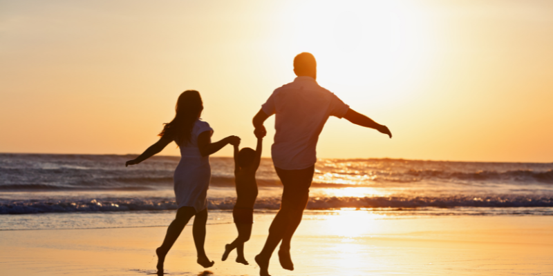 Family at the Beach Family at the Beach
