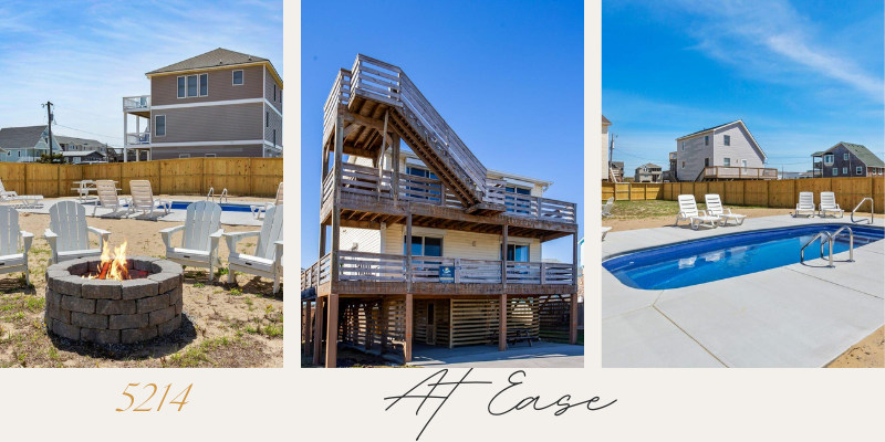 5214 - At Ease 5214 - At Ease with photos of firepit, pool, and house.