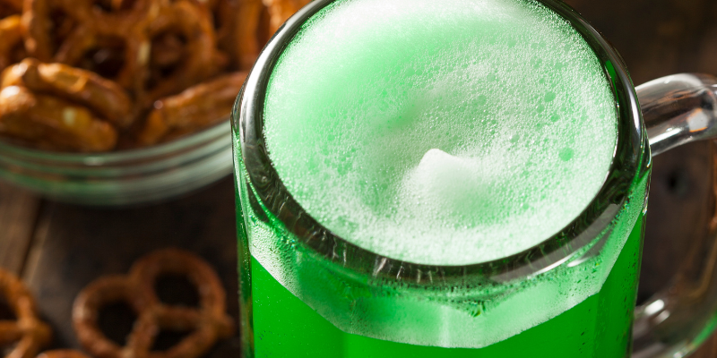 Green Beer & Pretzels Green Beer & Pretzels