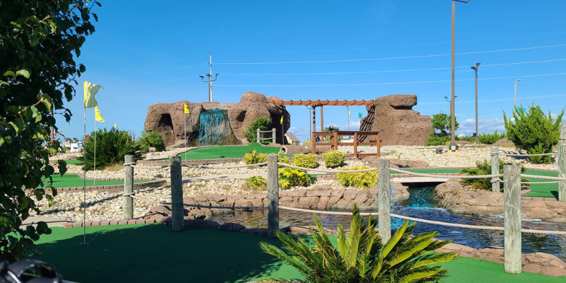 Paradise Fun Park with mini-golf, go-karts, and more!