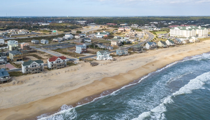 aerial view of outer banks oceanfront properties aerial view of outer banks oceanfront properties